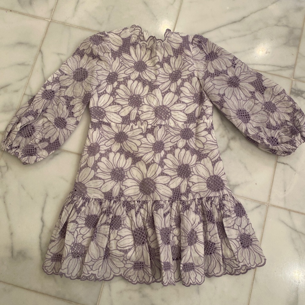 Girls lavender floral dress